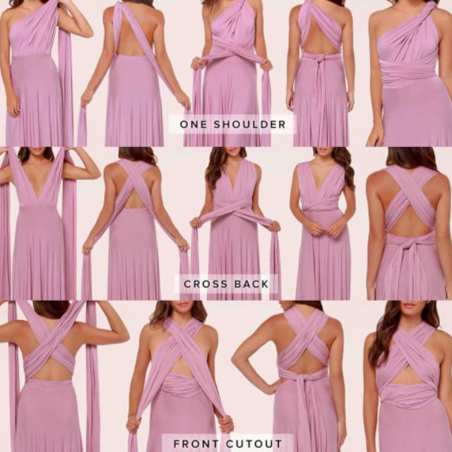 FREE KEMBEN/Bridesmaid Gown/Gaun Bridesmaid/Infinity Dress/Multiway Dress/MAXI CONVERTIBLE INFINITY/Convertible Dress