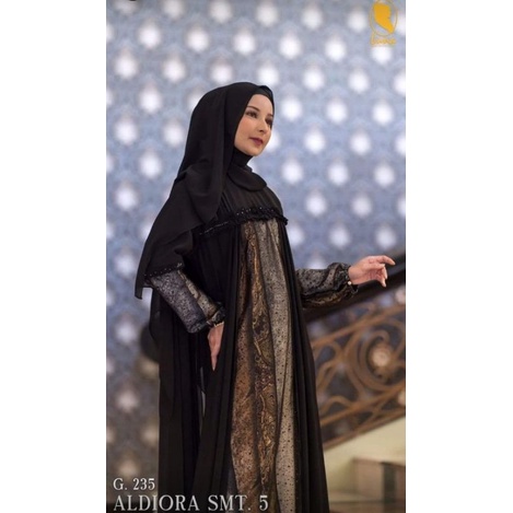 Gamis Luna Hijab Gamis Aldiora smt 5 set hijab dan masker