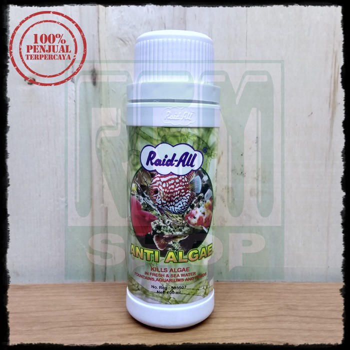 Raid All obat anti algae penghilang lumut remover aquarium 100ml murah