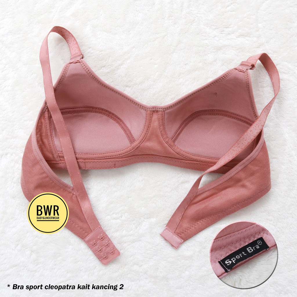 Bra Sport Cleopatra Polos | BH Wanita Dewasa Berkwalitas Kait 2 - Bwr