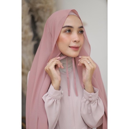 Pashmina tali praktis bahan sifon ceruty / Hijab tali sabyan polycotton