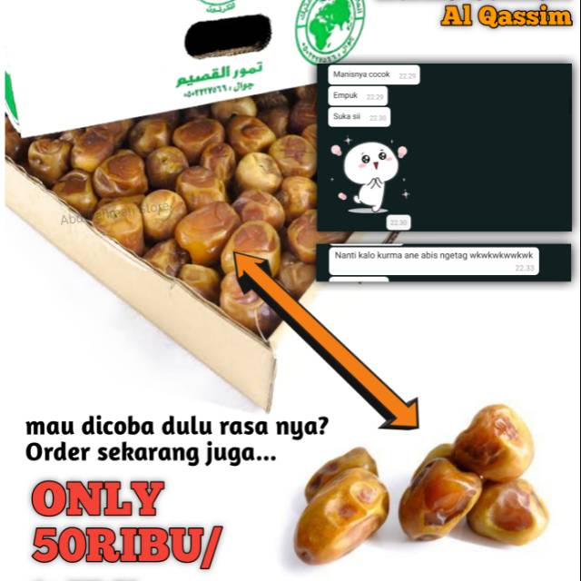 

Kurma Sukkari Al Qassim 3kg/1kg