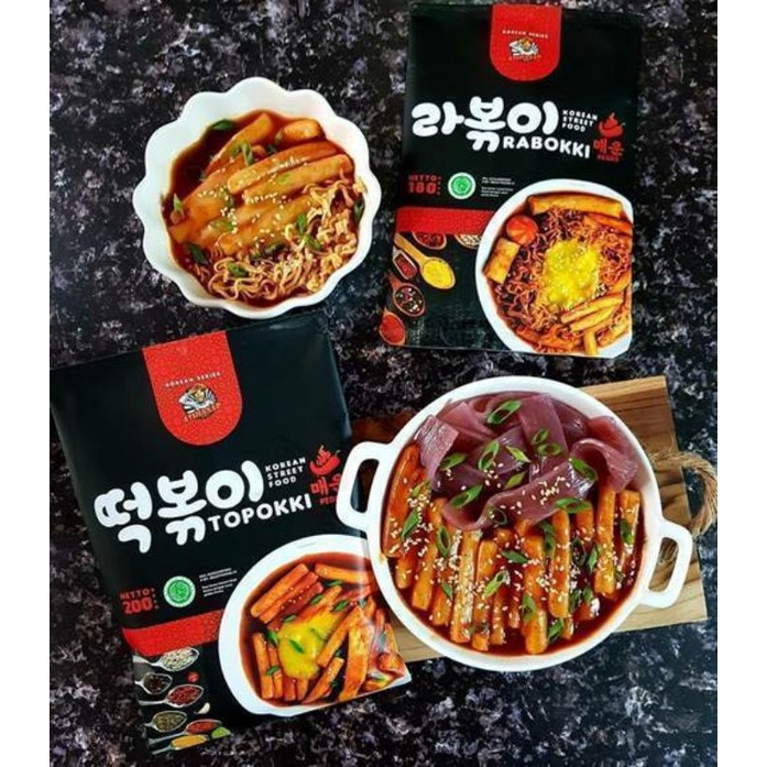 BUNDLING 2 PCS TOPOKKI & RABOKKI ASHIAAAP ASHIAP ASYIAAAP ASYIAP KOREAN FOOD TOPOKKI RABOKKI TTEOKBO