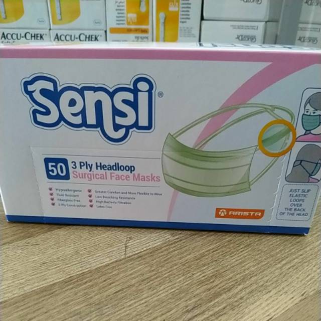 Sensi masker hijab isi 50 / masker hijab sensi / masker hijab / masker jilbab / masker jilbab sensi