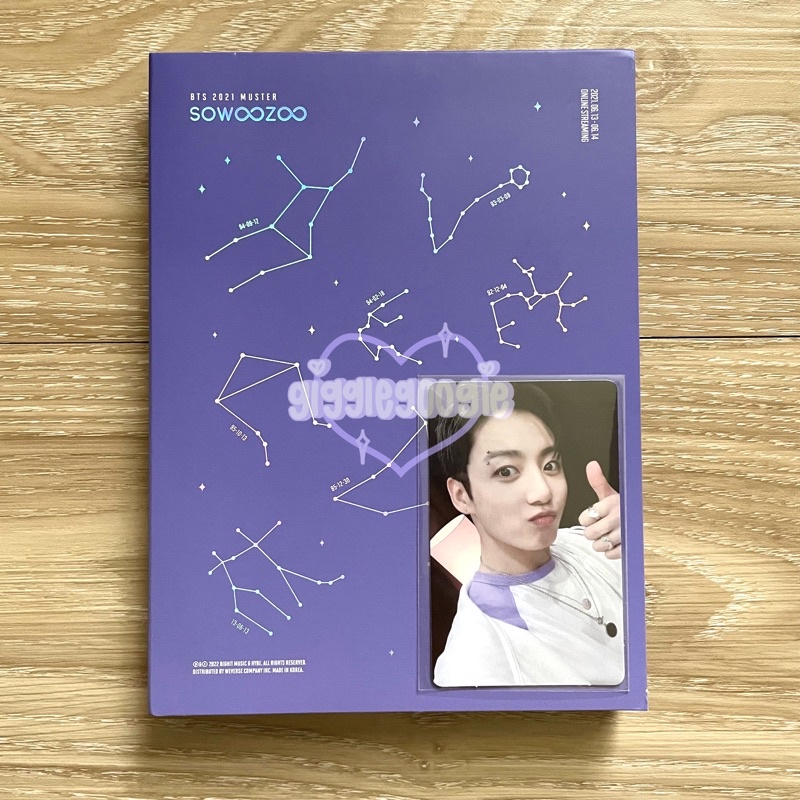 Digipack DVD BTS Muster Sowoozoo RPC Photocard Jungkook (JK)