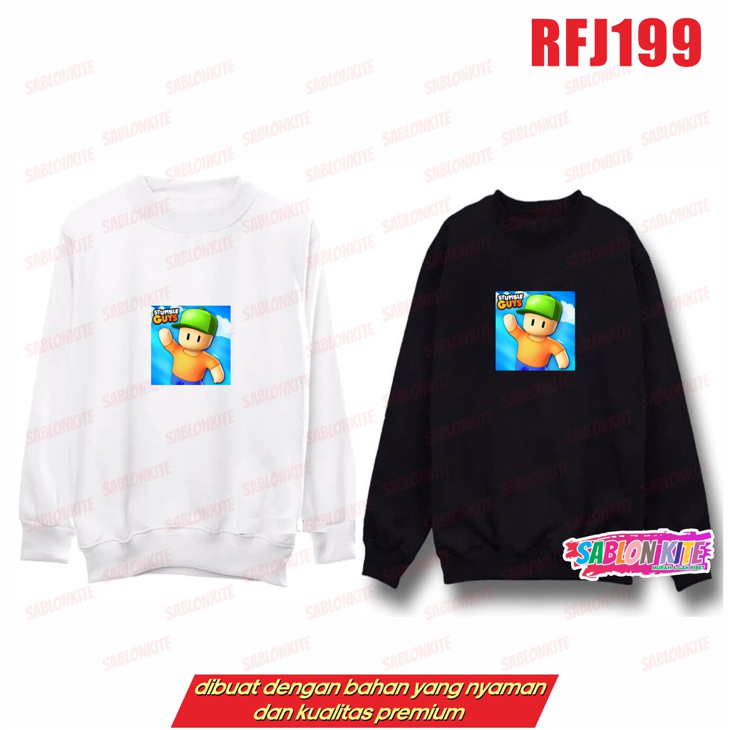 MURAH!!! SWEATER HOODIE GAME RFJ199 STUMBLE.GUY