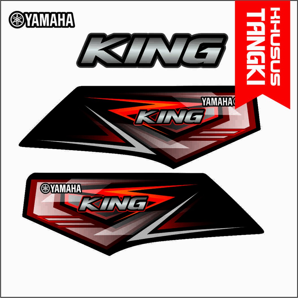 STRIPING VARIASI YAMAHA RX KING VARIASI STICKER RX KING MERAH