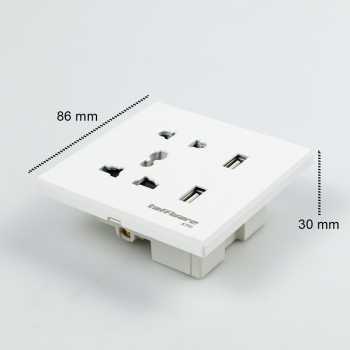 Stop Kontak Universal UK EU US &amp; 2 USB Port / Colokan Listrik Dinding Colokan Listrik Usb fast Charging / Stop Kontak Usb Dinding Stop Kontak Usb Fast Charging / Colokan Stop Kontak Listrik Stop Kontak Tempel Dinding Colokan Dinding Stop Kontak 2 USB Port