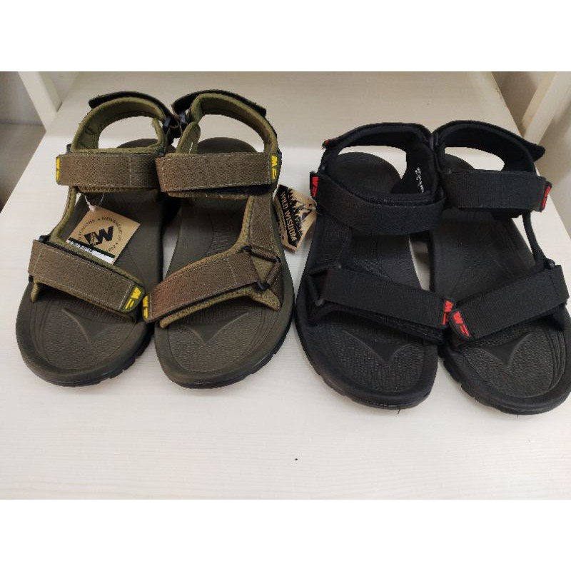 Sandal Gunung Pria Bata Original Warna Hitam dan Hijau