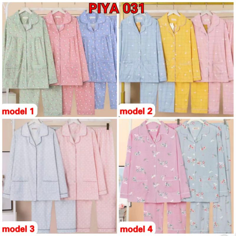 SETELAN PIYAMA IMPORT BAJU TIDUR DEWASA BAHAN LEMBUT DAN ADEM