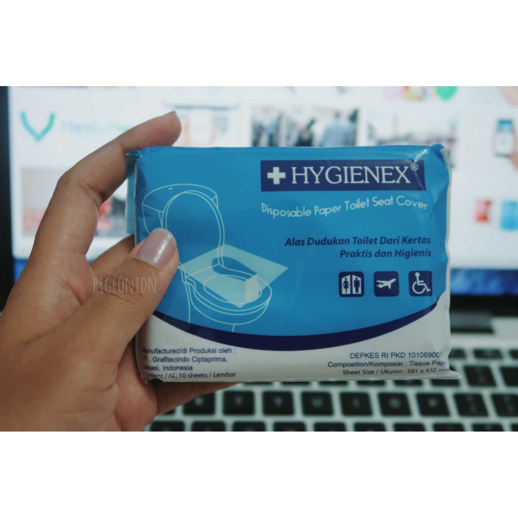 Hygienex 1 Box - Alas Closet Kloset Toilet WC Duduk Disposable Toilet Seat Cover