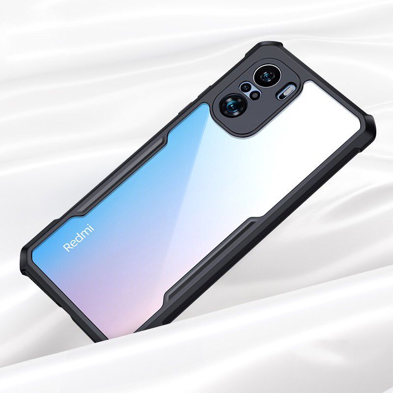 CASE XIAOMI CC9 NOTE PRO / NOTE 10 / NOTE 10 PRO XUNDD BEATLE ORIGINAL SOFT HARD CASE HYBRID ARMOR - CLEAR LIST BLACK