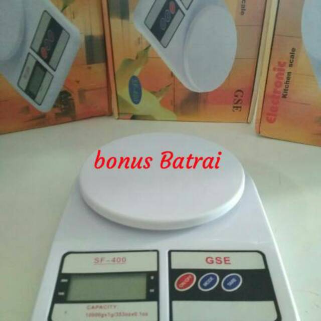 Timbangan dapur digital sf-400 bonus batrai