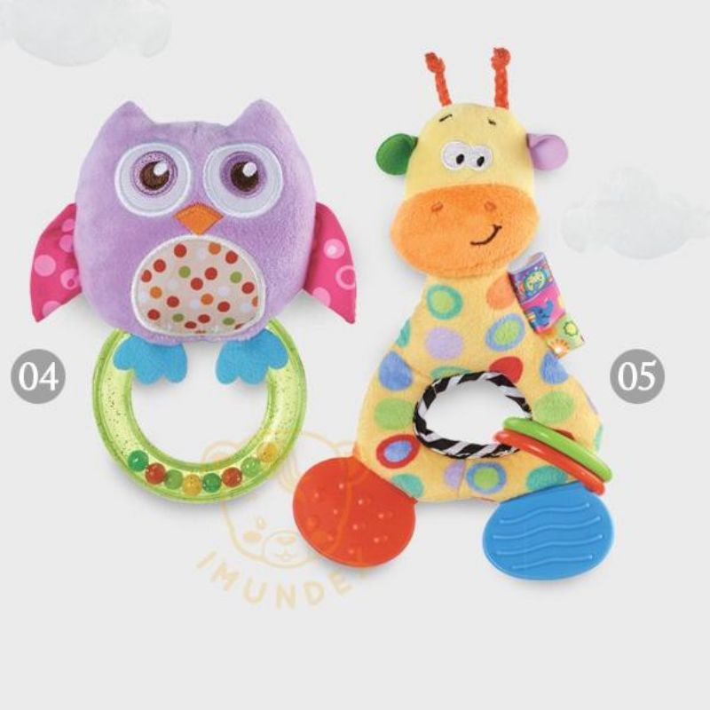 Imundex Hand Rattle Toys - Imundex Mainan Bayi - Teether Baby - Mainan Gigitan Bayi