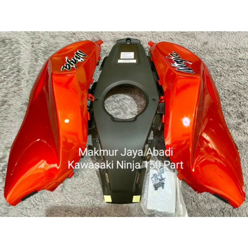 Tutup Cover Tangki Tanki Tanki Ninja RR 150cc SE Orange Original Kawasaki
