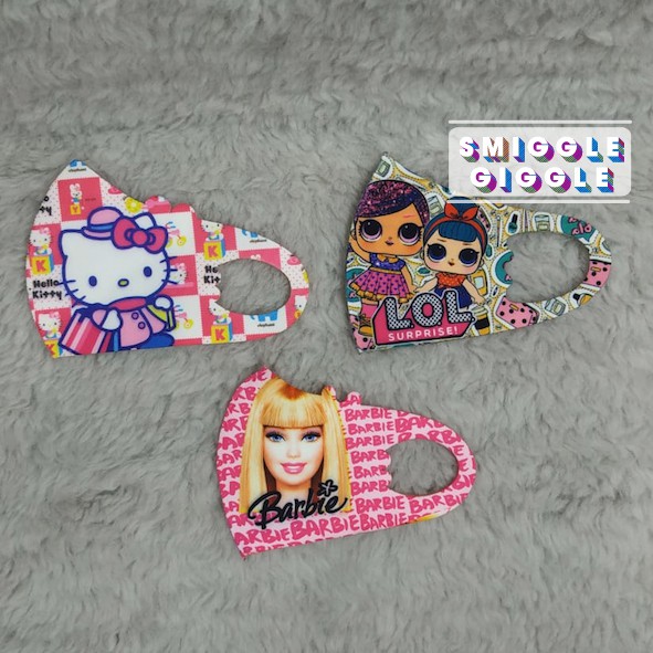 Masker Anak BARBIE & LOL & HELLO KITTY