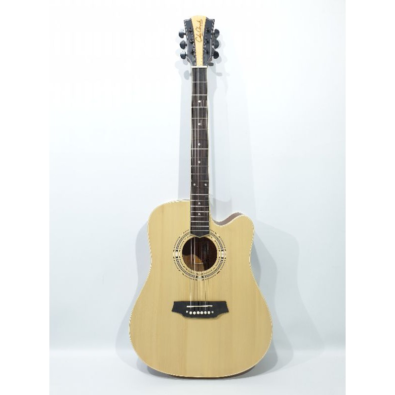 Gitar Akustik Merk Cole Clark Warna Natural Spruce Trusrod Senar String Murah Jakarta