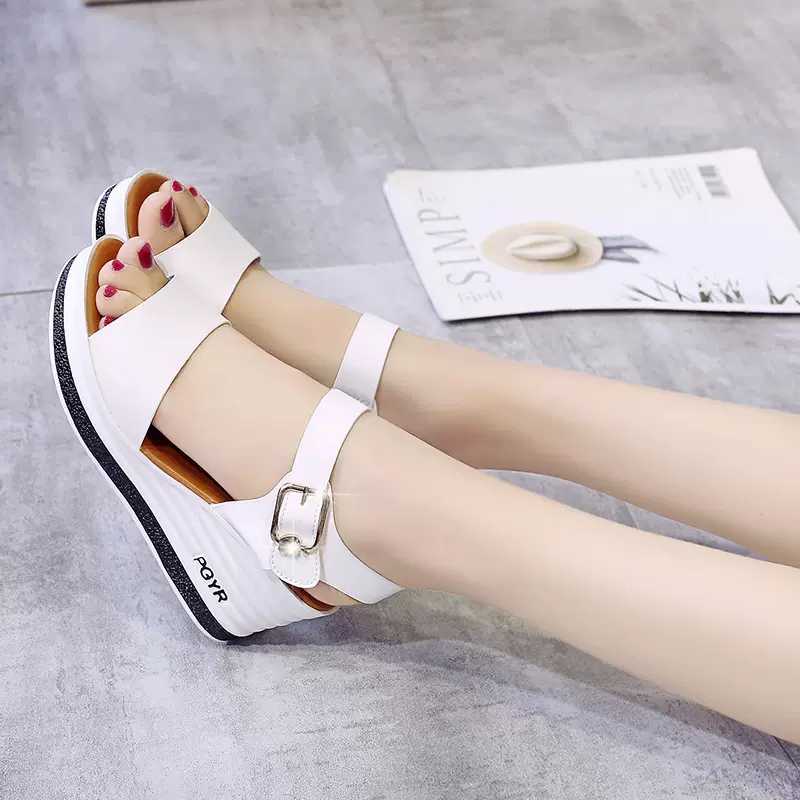 sandal wedges wanita tali belakang/sandal wanita termurah /promo sandal wedges wanita terbaru