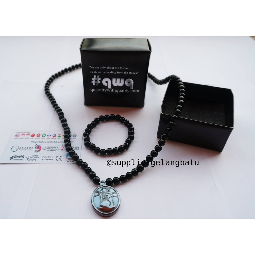 KALUNG giok hitam MASJID NABAWI Ginsamyong terapi kesehatan batu onyx