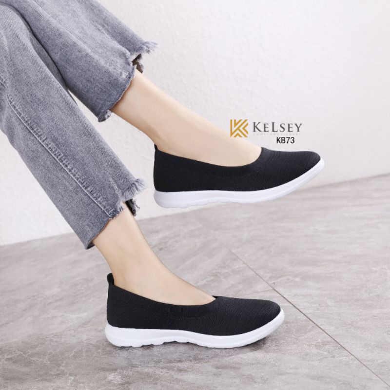 Sepatu Flyknit  Slip On Wanita Kelsey KB73