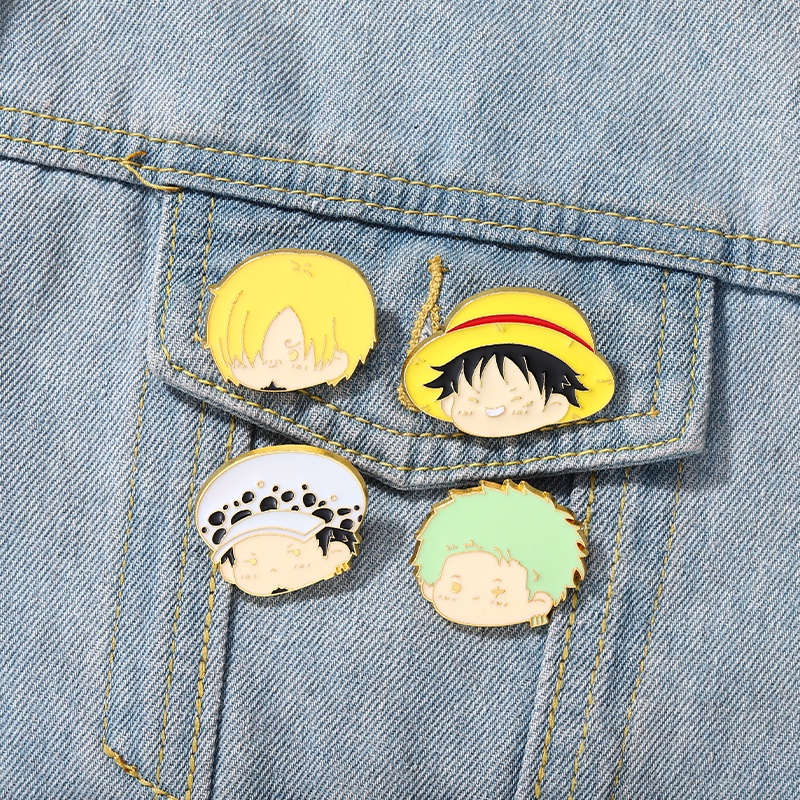 Bros Pin Desain Anime One Piece Untuk Aksesoris Pakaian