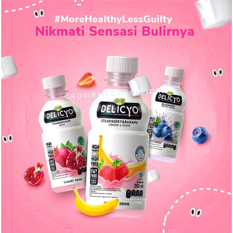 DELICYO YOGURT DRINK 250 ML - MINUMAN KESEHATAN ENAK BERGIZI