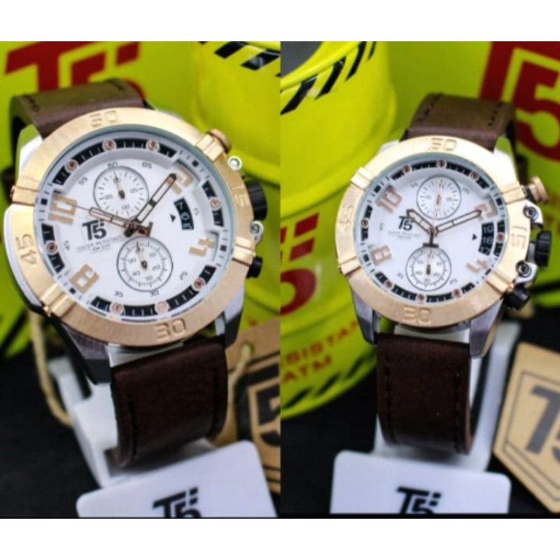 Jam T5 H3637 Couple original Jam tangan pria / wanita T5 H 3637 analog sporty