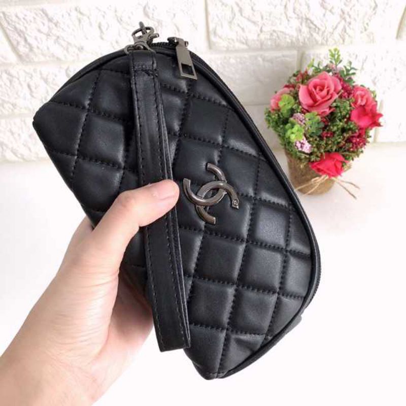 Dompet Hp Dan Uang wanita BAKPAO 2 Ruang / Resleting pouch kosmetik makeup terbaru