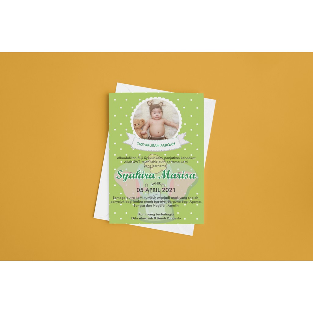 

LABEL TASYAKURAN AQIQAH, KHITAN, BABY BORN / bahan stiker / Bahan Art Paper/ Bahan Art Carton