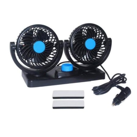 Kipas Angin Mini Fan Car 12V Double Headed T303