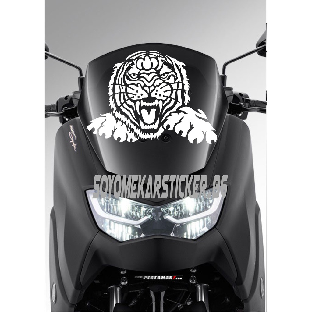 STICKER  VISOR MOTOR NMAX STICKER CUTTING VISOR TERBARU MOTOR NMAX PCX