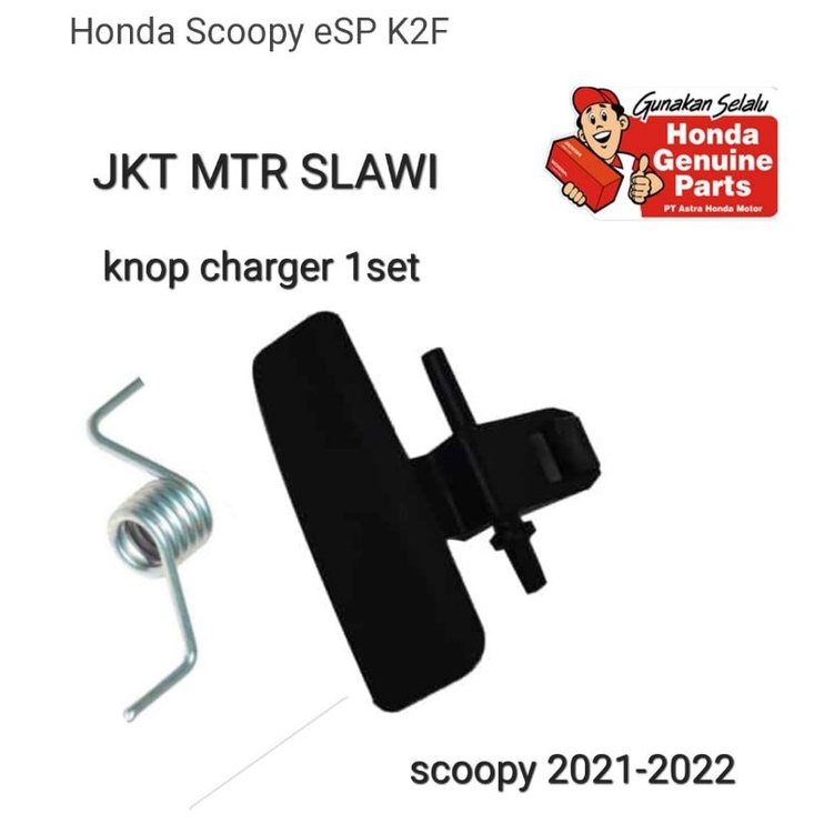 81144 K2F N00ZB knop pocket lid laci per knop 1set scoopy prestige k2f new 2021-2022 asli honda ori honda ahm