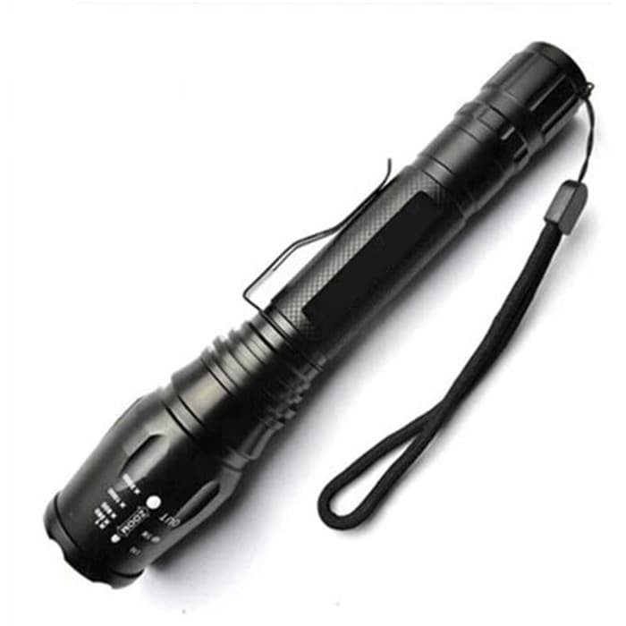 TaffLED Senter LED Flashlight Cree XM-L T6 3800 Lumens E27 Black