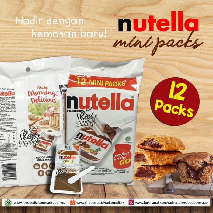 

Nutella Mini Pack ukuran 15gramX12- NEW- Mini Nutella- SPESIAL PRICE!!