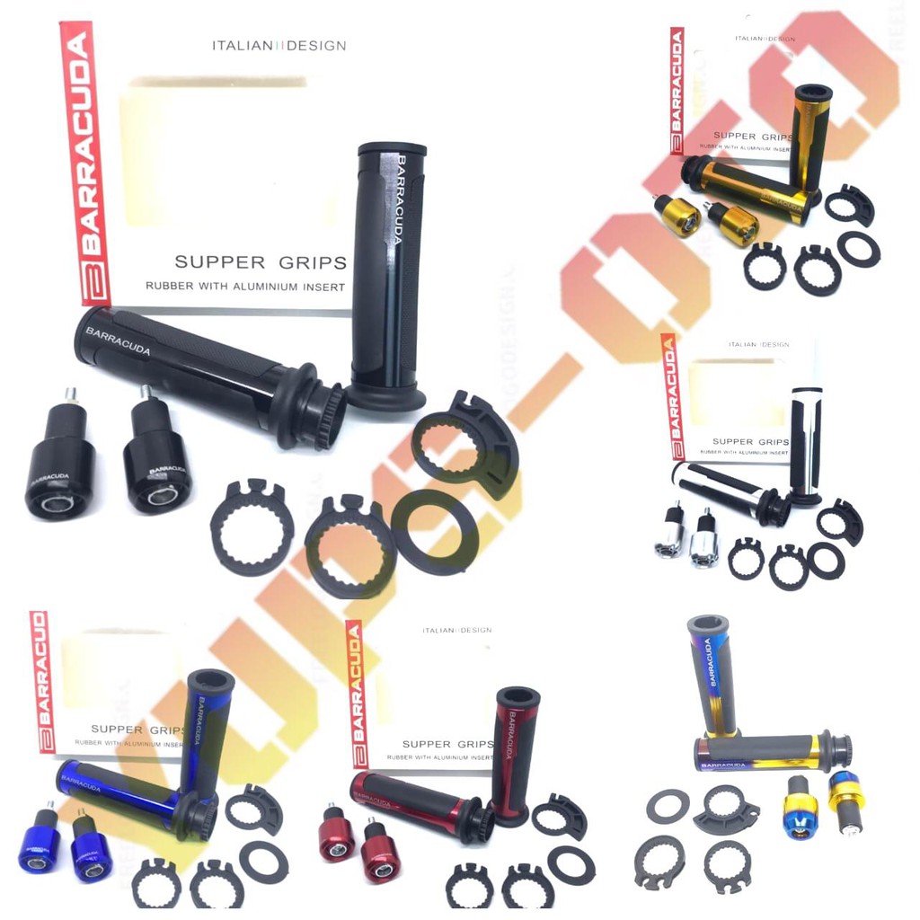 HANDGRIP VARIASI BARRACUDA/GRIP BARRACUDA IMPORT MOTOR NMAX NINJA CBR AEROX PCX XMAX XABRE NINJA 250