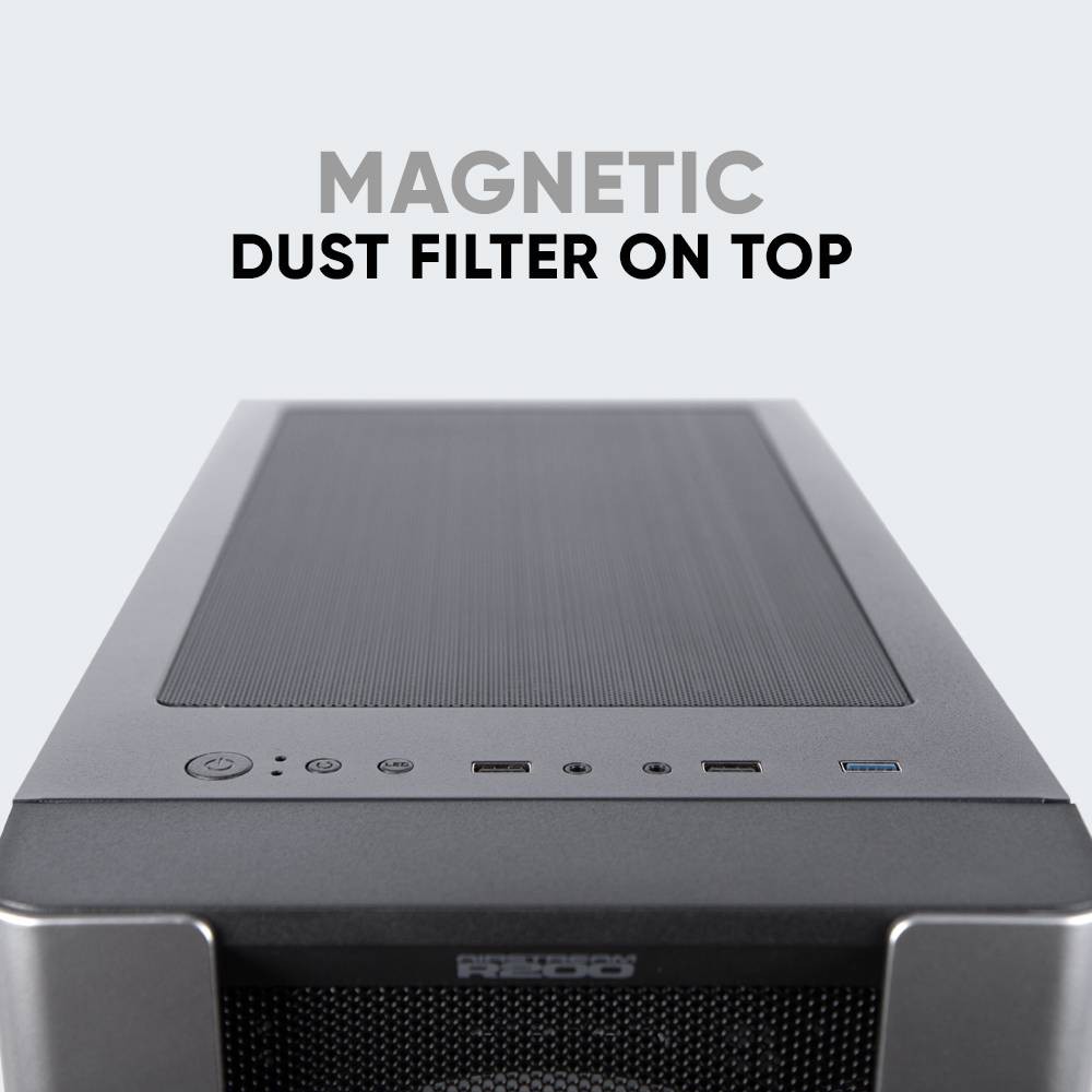 Armaggeddon Airstream R200 E-ATX + 2 Fan RGB Casing PC Gaming