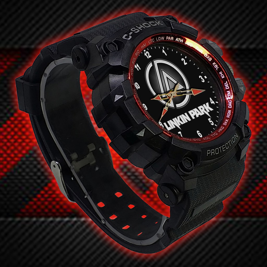 (ISTIMEWA BOSSQUE) JAM TANGAN LINKIN PARK LIST MERAH - EXCLUSIVE 4