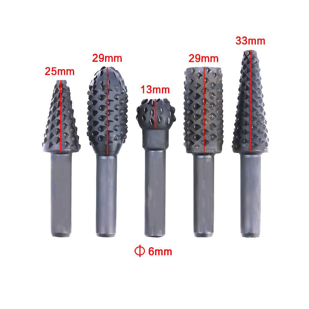 FatihShop DAYFULI Mata Bor Kayu Wood Bits Steel 1/4 Inch 5 PCS - 25450