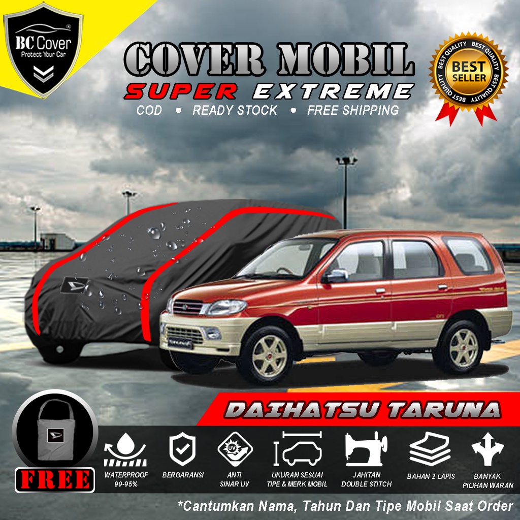 Body Cover Mobil Daihatsu Taruna Outdoor Waterproof / Sarung Mobil Taruna FGX CX CSX Waterproof / Selimut Tutup Penutup Mantol Kerudung Mantel Mobil Daihatsu Taruna Waterproof Outdoor Anti Air