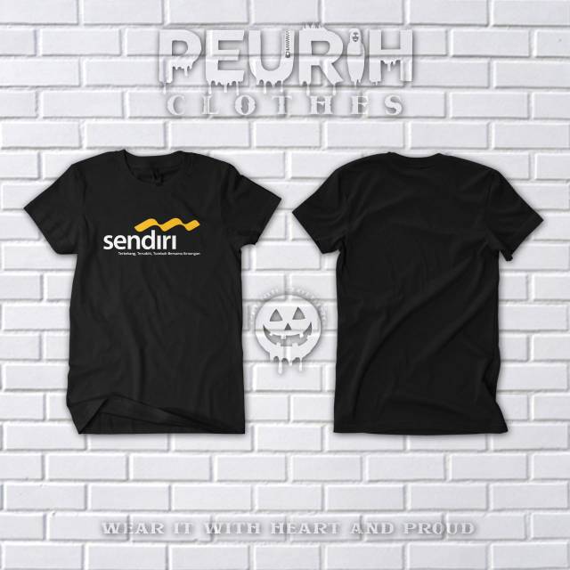 Kaos Sendiri (Plesetan Bank Mandiri) Kaos Distro