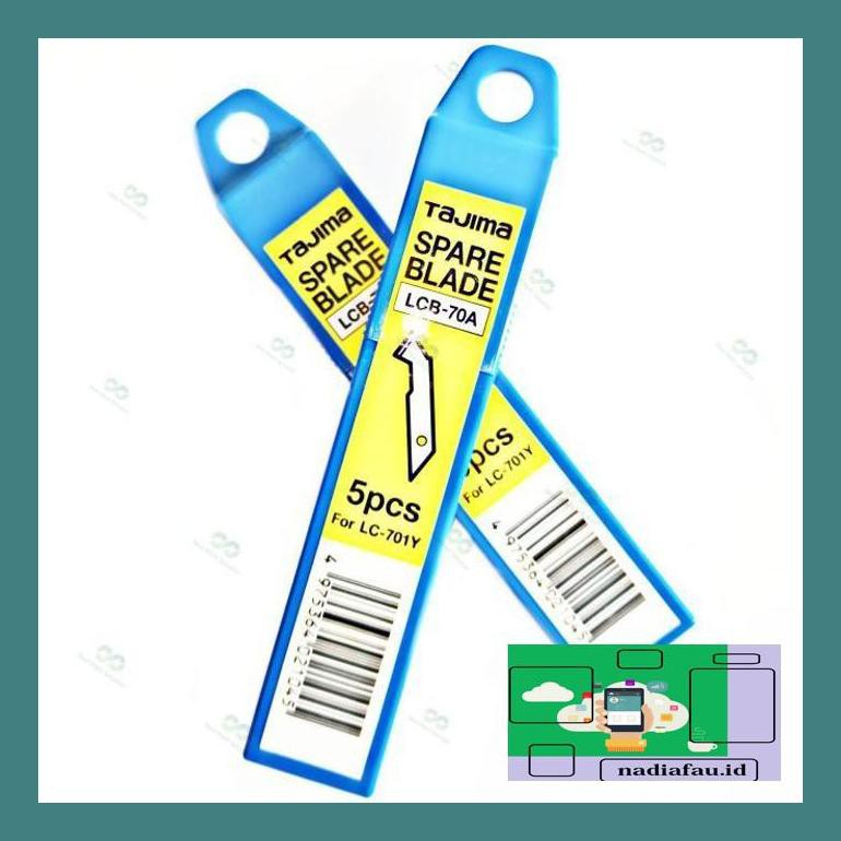 

Na4Dd50 Spare Blade / Refill Pisau Cutter Plastik / Acrylic Tajima Lcb-70A 8Nifaua4S