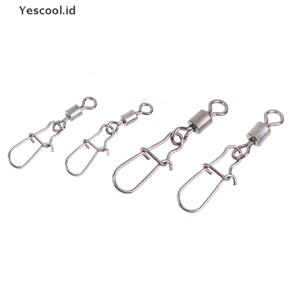 (Yescool) 200pcs Kili-Kili Pancing Bahan Stainless Steel