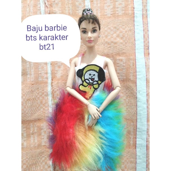 baju barbie/baju boneka barbie/gaun pesta barbie/barbie mattel