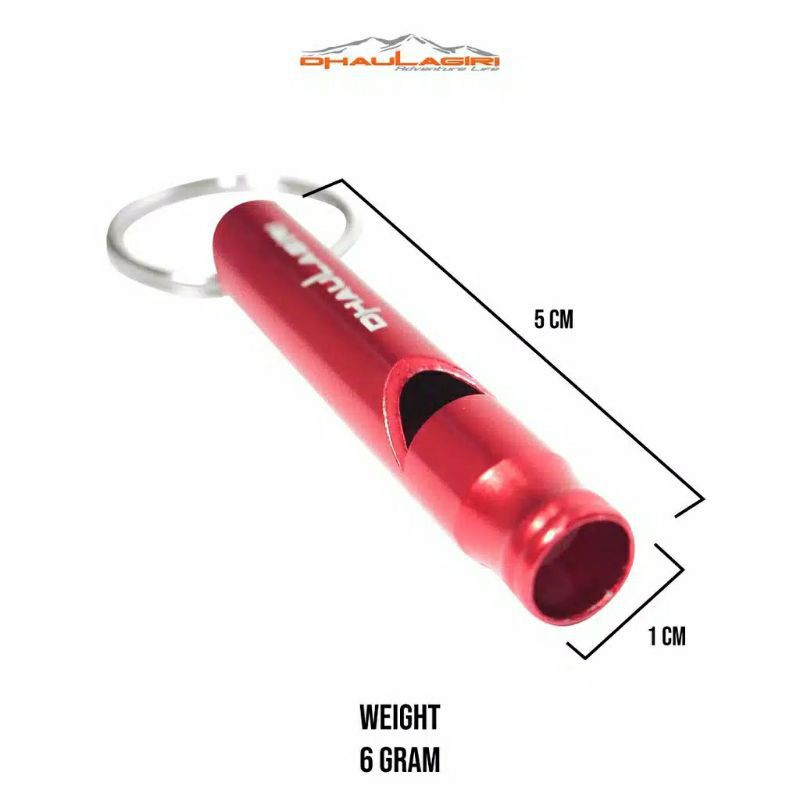 Peluit DHAULAGIRI Pluit Whistle Gantungan Kunci Survival Outdoor Hiking Peluit Hatong