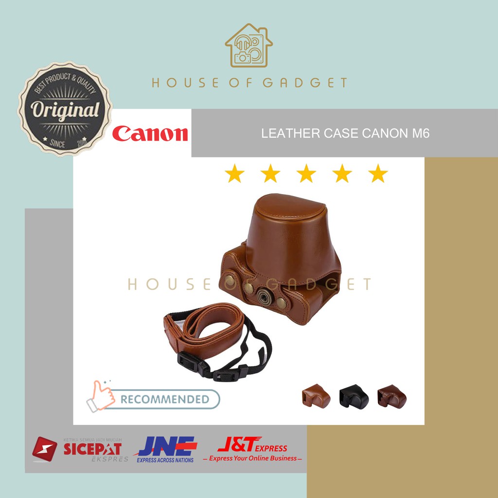 Bag Leather Case Tas Kamera Mirrorless Casing Canon Camera Eos M6 / M-6