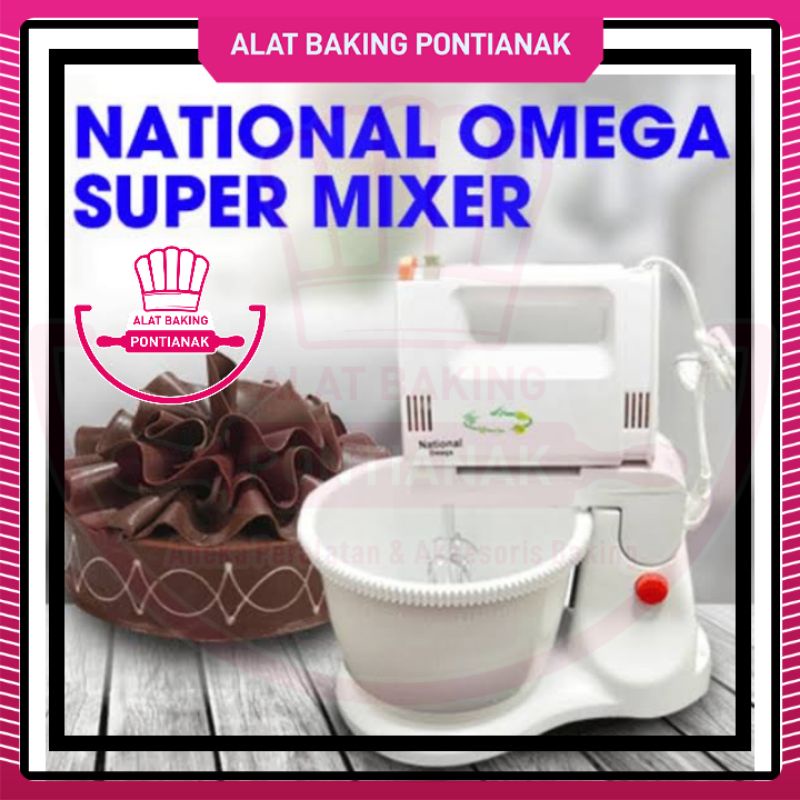 Stand Mixer National Omega MX 1506 Mixer Roti Duduk Berdiri + Mangkok
