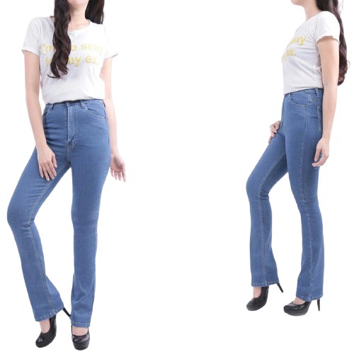 Celana Cutbray Jeans Highwaist Cutbray Street Pinggang Tinggi