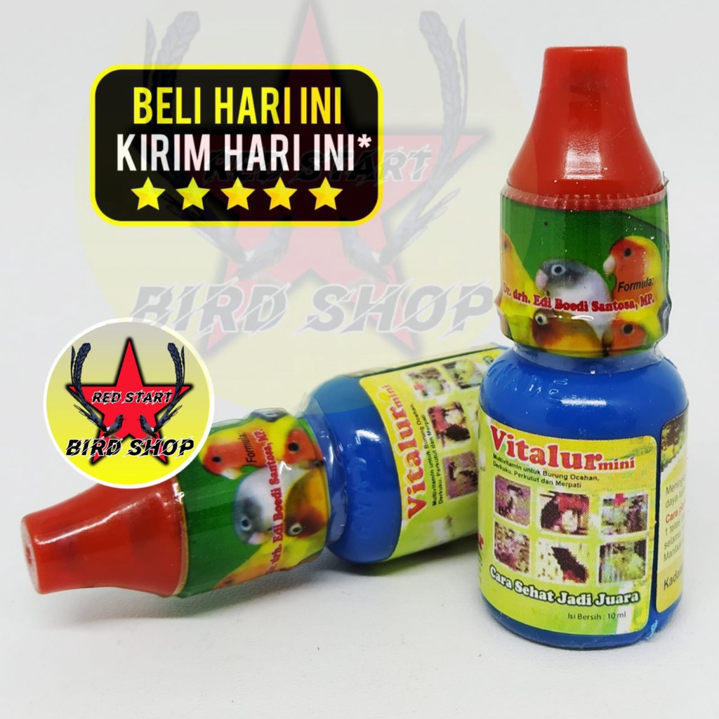 VITALUR BESAR DR. EDI BOEDHI 20 ML &amp; 10 ML VITAMIN OBAT TERNAK BREEDING BURUNG MURAI KACER KENARI