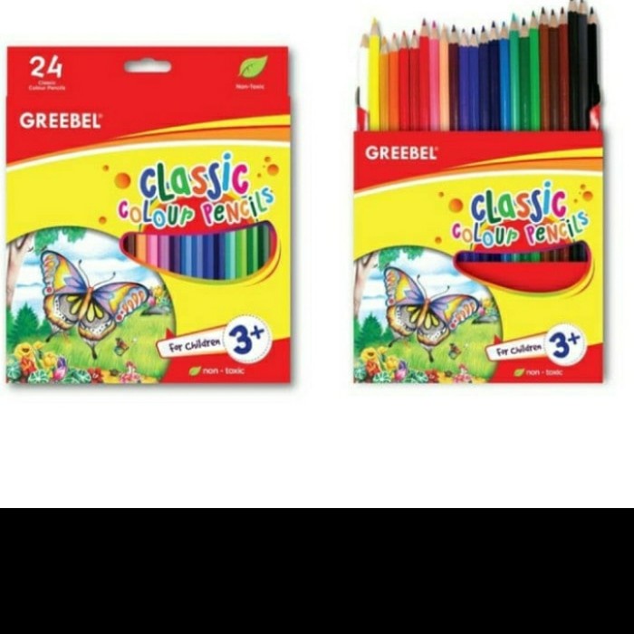 

Update Pensil Warna Colour Pencil Greebel 24 Warna Clasic Panjang 7024 Bagus