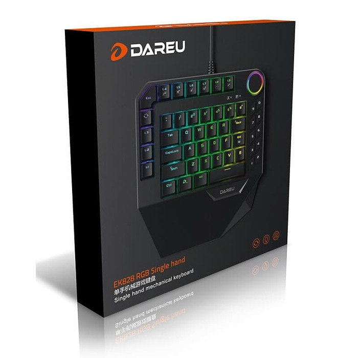 Dareu EK828 / EK-828 One Handed RGB Backlit Mechanical Gaming Keyboard